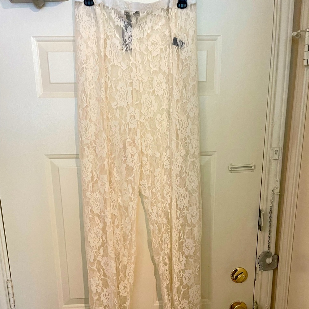 Laura Cruz lace pants with elastic waist - Picture 3 of 4